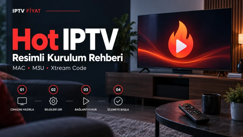 Hot IPTV resimli kurulum rehberi: MAC, M3U ve Xtream adımları