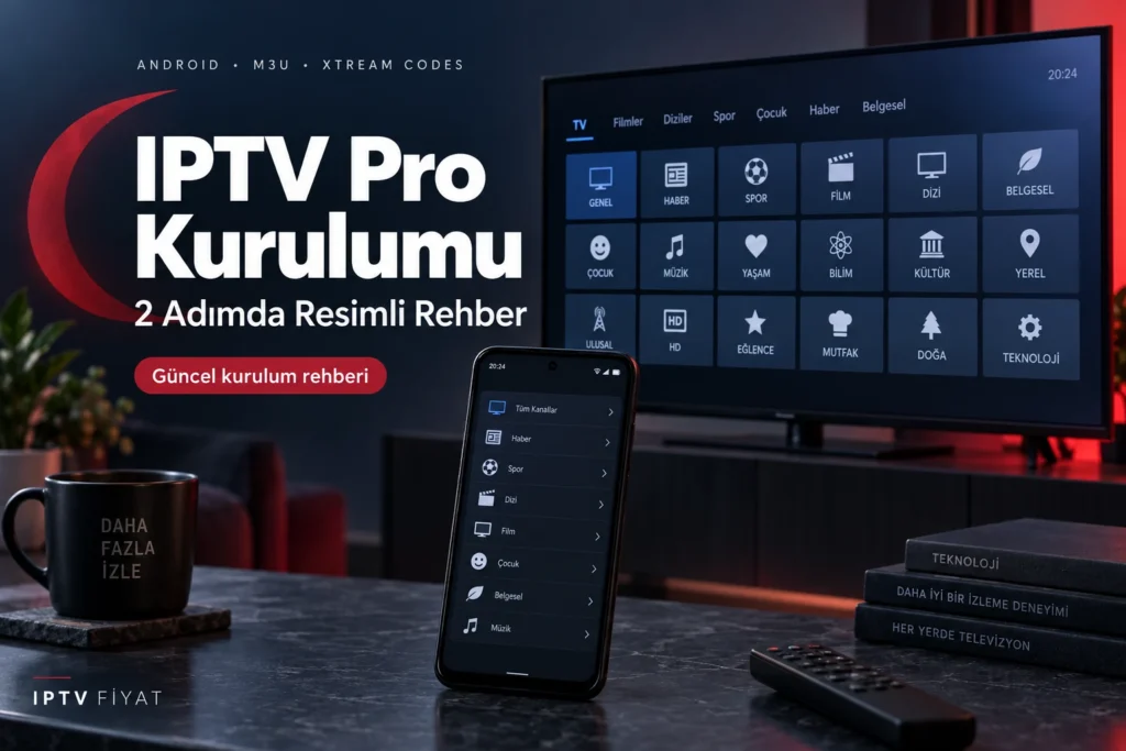 IPTV Pro kurulumu: Android, M3U ve Xtream Codes için 2 adımlı resimli rehber