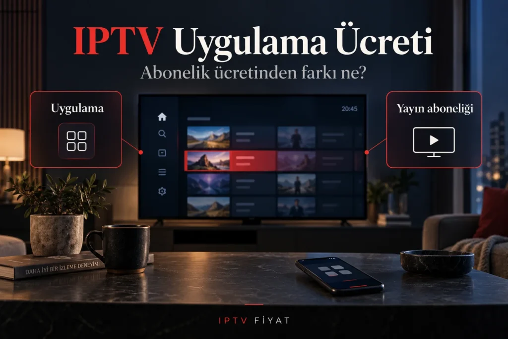 IPTV Uygulama Ücreti: Abonelikten 5 Temel Fark